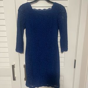 Adrianna Papell Lace Sheath Dress (Size 2)